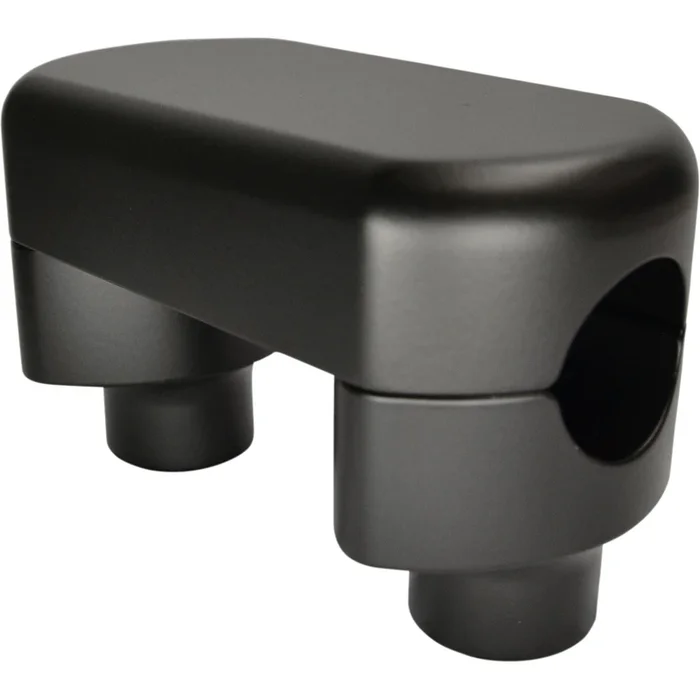 LA Choppers Flat Black 1-1/2 ” Hefty Risers with Top [MPN: LA-7446-01M]