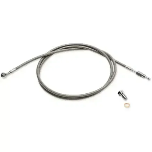 LA Choppers Stainless Hydraulic Clutch Cable Line 15″-17″ Ape Harley CVO Touring