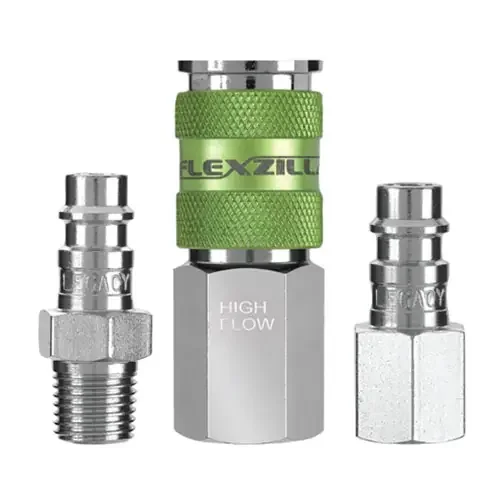 Legacy 3 Pc. 1/4″ NPT Flexzilla® Coupler & Plug Kit – A53452FZ