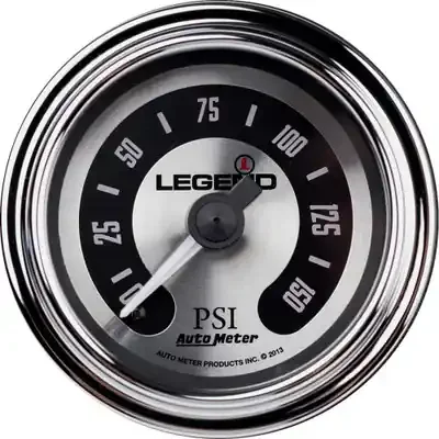 Legend Suspension Fairing Mounted LED Backlit PSI Gauges 2013 Harley-Davidson FLHRSE5 CVO Road King Spun Aluminum