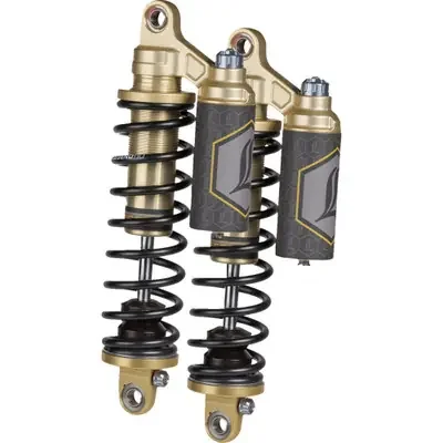 Legend Suspension Legend REVO ARC Piggyback Coil Suspension for FXD Models 2010 Harley-Davidson FXDFSE2 CVO Dyna Fat Bob Heavy Duty Gold 14″