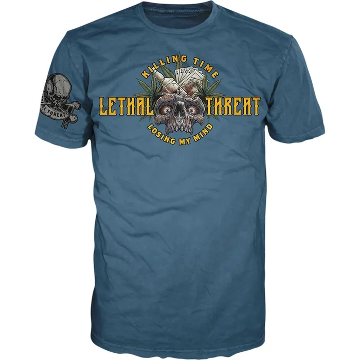 LETHAL THREAT 3030-21585 VV40175M Killing Time T-Shirt blue – medium