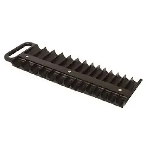 Lisle Large Magnetic 3/8″ Socket Tray – Black – 40210