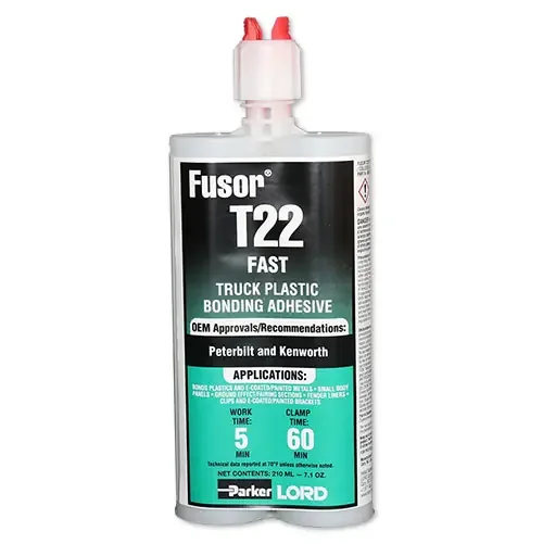 Lord Fusor Truck Plastic Installation Adhesive (Fast-Set), 7.1 oz. – T22