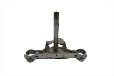 Lower Chrome Triple Tree with Lock for Harley Davidson by V-Twin
