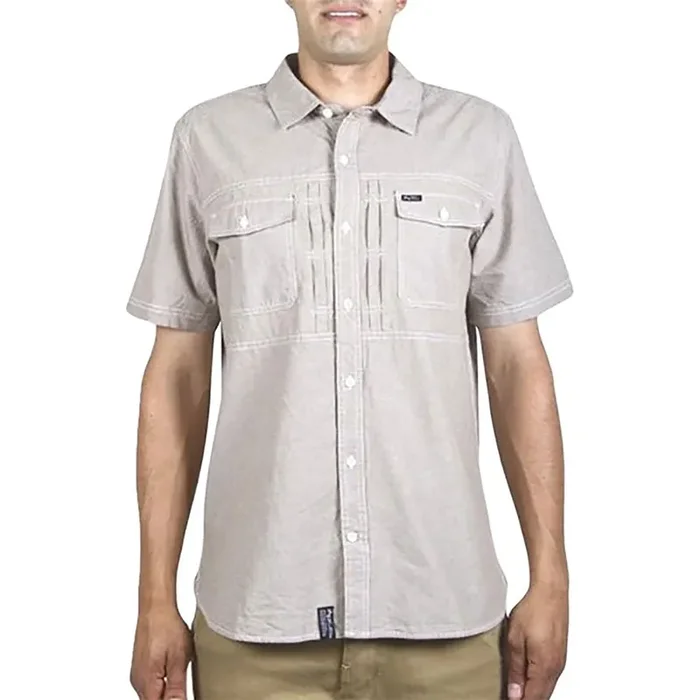 LRG Up Rooted Woven Men‘s Button Up Short-Sleeve Shirts