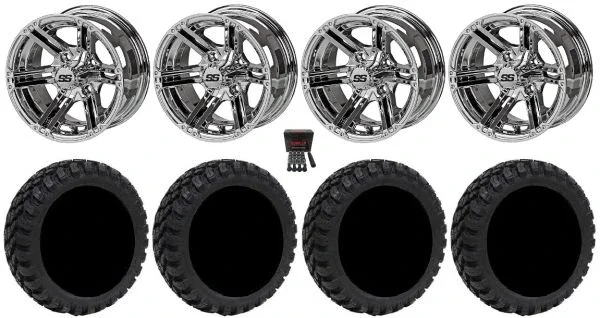 LSI Yukon 12″ Golf Wheels Mirror 22″ Nomad Tires Yamaha