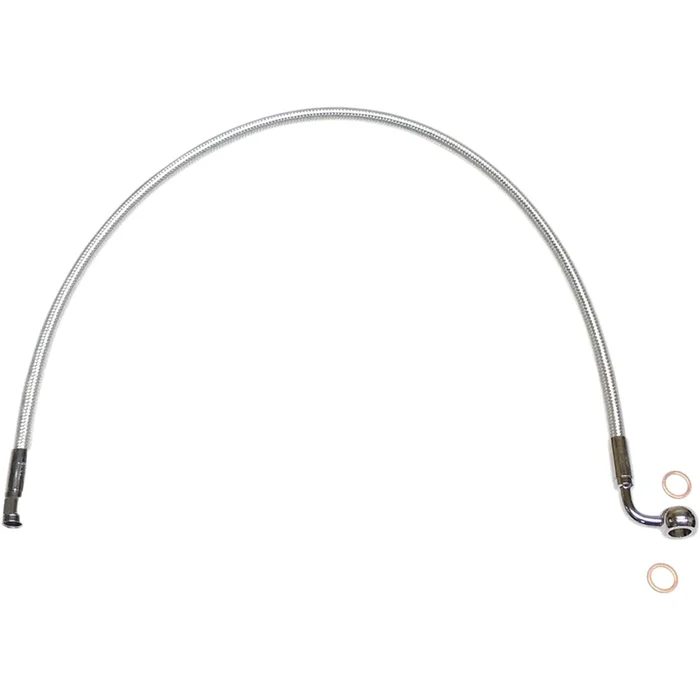 MAGNUM SHIELDING 1741-4032 AS37222 Alternate Length Designer Series ABS-Specific Front Brake Line Kit – 10 mm-90° – 22 ” – Sterling Chromite II