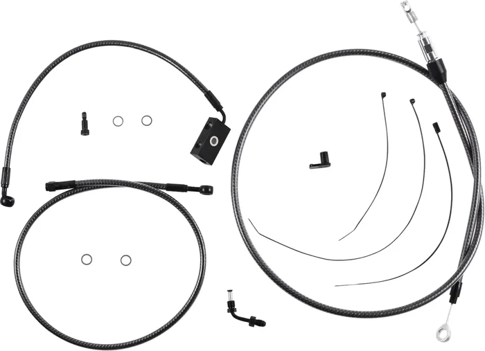 Magnum shielding KARBONFIBR Designer Handlebar Installation Kit – 10″ – ’18-’24 Softail Harley Davidson