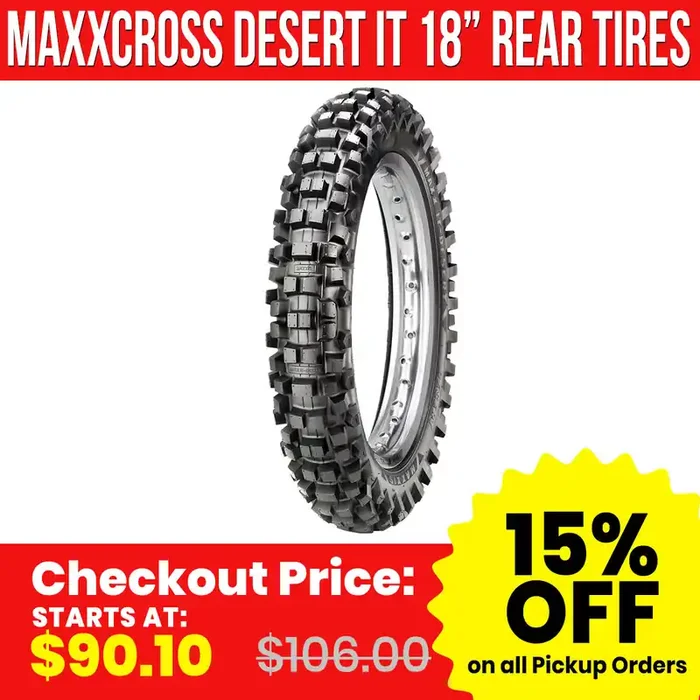 Maxxis Maxxcross Desert IT 18″ Rear Off-Road Tires