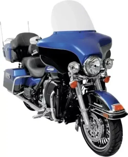 Memphis Shades 15″ Windshield Clear for Harley Touring Batwing FLHT 96-13