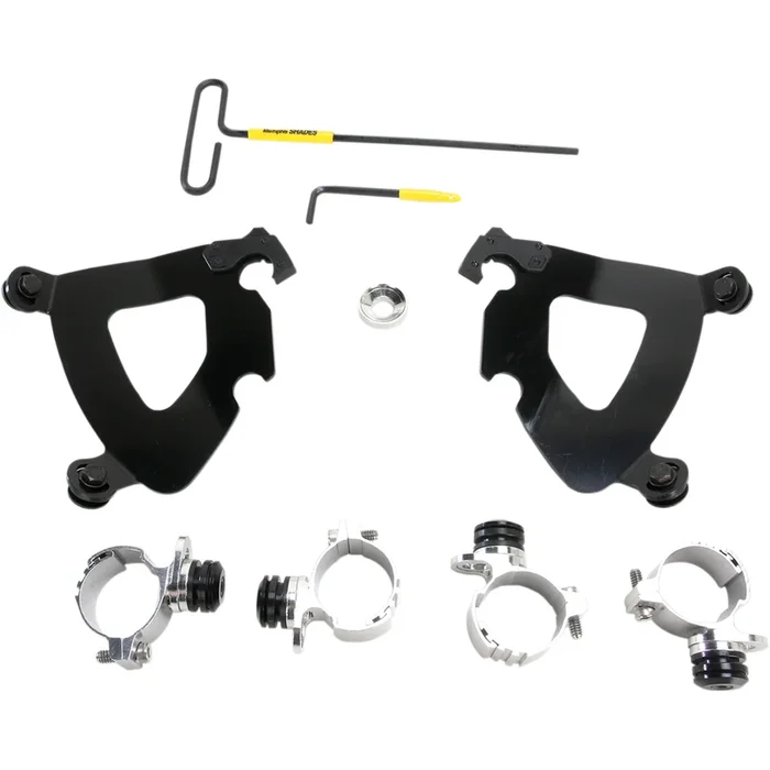 MEMPHIS SHADES 2320-0165 MEB2002 Gauntlet Fairing Trigger-Lock Hardware Kit – Gauntlet Mounting Kit – Black – XL883