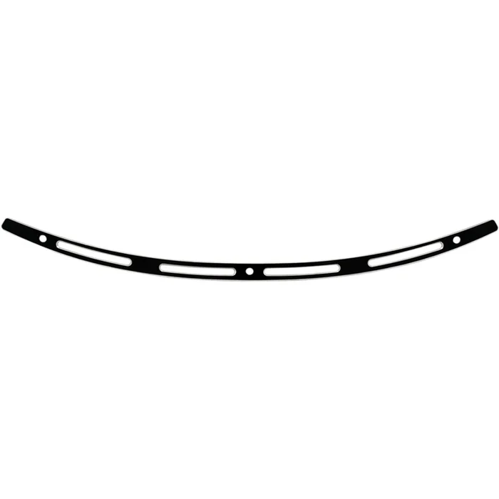 MEMPHIS SHADES 2350-0375 MEB0974 Stainless Steel Windshield Trim – Black – Slots – FLH