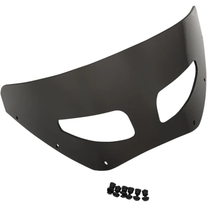 Memphis Shades Roadwarrior Cafe Shield – Vented – Dark Black Smoke – 7 ” [MPN: MEP87210]