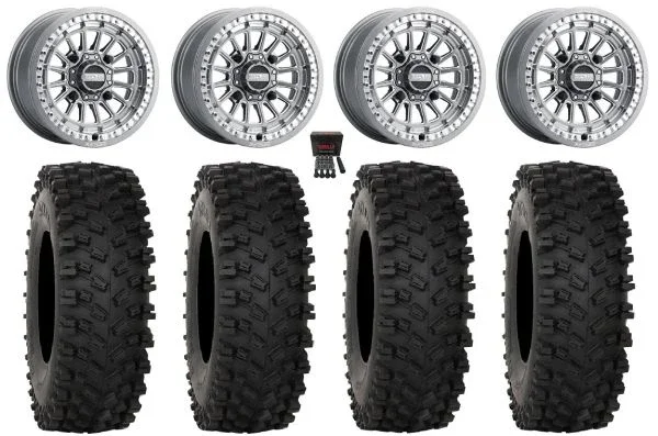 Metal FX Delta Bdlk CC 15″ Wheels Gm 37″ ATX470 Tires Polaris Sportsman / RZR / Ranger