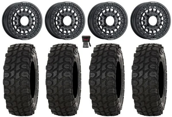 Metal FX Hitman Beadlock 15″ Wheels Black 32″ XComp ATR Tires Polaris Sportsman / RZR / Ranger