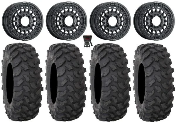 Metal FX Hitman Beadlock 15″ Wheels Black 35″ XTR370 Tires Polaris RZR XP 1000 / PRO XP / Ranger XP 900/1000