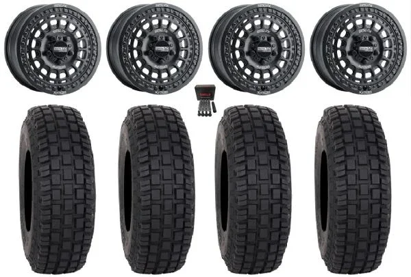 Metal FX Hitman R Bdlk 15″ Wheels Bk 37″ RX600 Tires CFMoto UForce U10 Pro / U10 XL Pro / ZForce Z10 / Z10-4