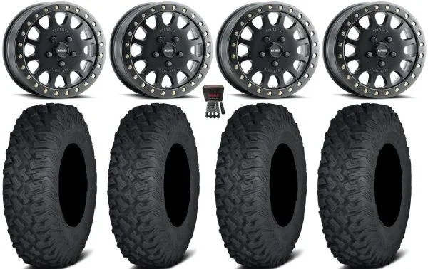 Method 401 Bdlk 15″ Wheels Bk 5+1 32″ Coyote Tires CFMoto UForce U10 Pro / U10 XL Pro / ZForce Z10 / Z10-4