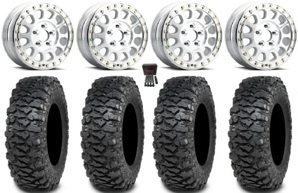 Method 401-R Bdlk 15″ Wheels Raw 5+1 30″ Savage XT Tires CFMoto UForce U10 Pro / U10 XL Pro / ZForce Z10 / Z10-4
