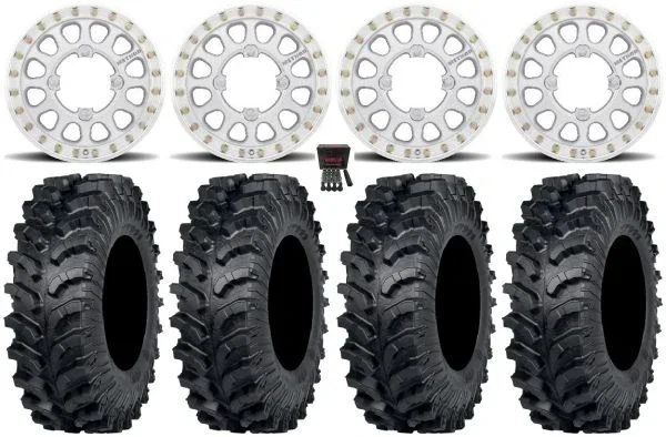 Method 401-R Beadlock 15″ Wheels Raw 32″ MT911 Tires Polaris Sportsman / RZR / Ranger