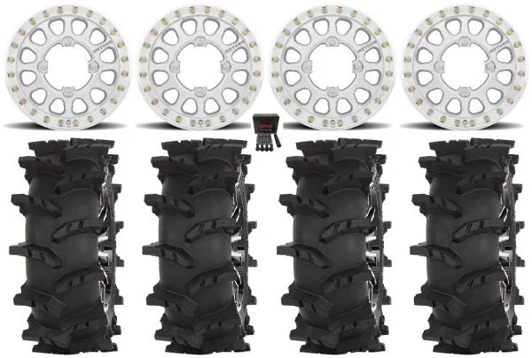 Method 401-R Beadlock Wheels Raw 33″ Outlaw Max Tires Polaris Sportsman / RZR / Ranger