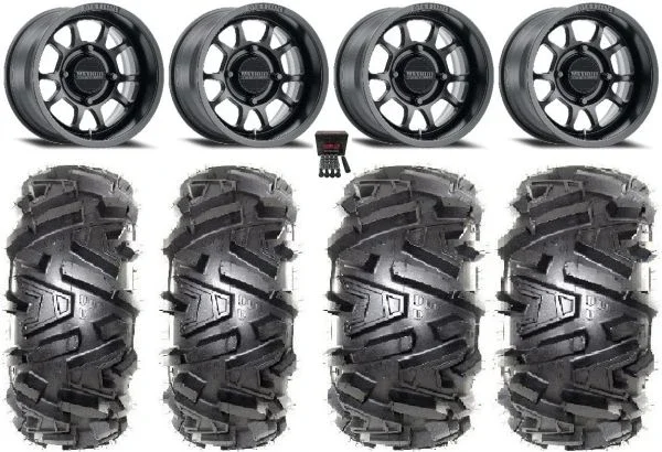 Method 409 14″ Black (4+3) Wheels 26″ Moto MTC Tires Polaris Sportsman / RZR / Ranger