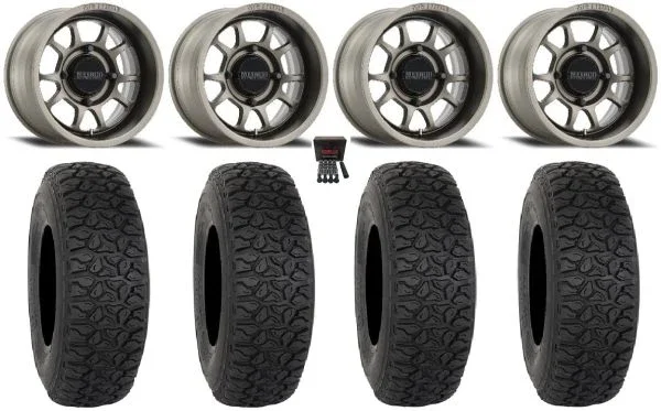 Method 409 15″ Wheels Grey (5+2) 33″ DX440 Tires Polaris Sportsman / RZR / Ranger