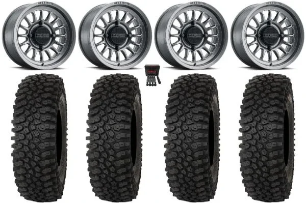 Method 411 15″ Wheels Ti (5+2) 32″ Roctane ST Tires Polaris RZR XP 1000 / PRO XP / Ranger XP 900/1000