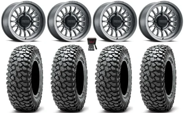 Method 411 15″ Wheels Ti (5+2) 35″ RocScraper Sticky Tires Polaris Sportsman / RZR / Ranger