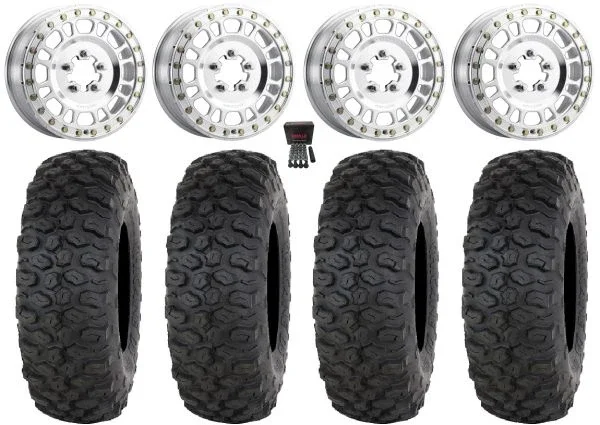 Method 412 Bdlk 15″ Wheels Raw 33″ Chicane DS Tires Polaris RZR Turbo R & Pro R Ranger 1500 Xpedition