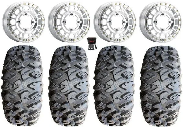 Method 412 Beadlock 15″ Wheels Raw 31″ MotoClaw Tires Polaris RZR XP 1000 / PRO XP / Ranger XP 900/1000