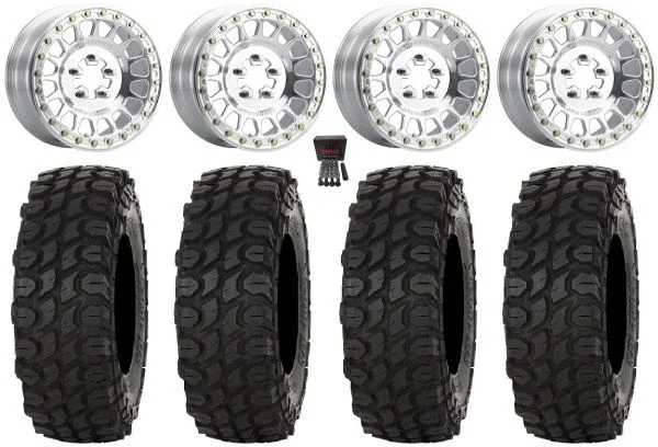 Method 413 Bdlk 15″ Wheels Pol 5+2 32″ XComp ATR Tires CFMoto UForce U10 Pro / U10 XL Pro / ZForce Z10 / Z10-4