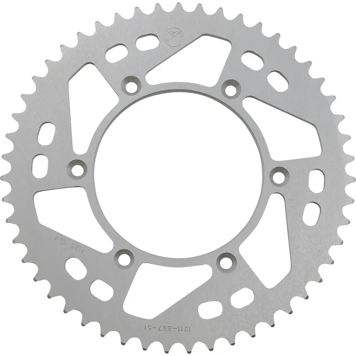 Moose Offroad Rear Aluminum Sprocket Silver 51 Tooth For Husaberg/Husq/KTM [MPN: 1211-897-51-11]