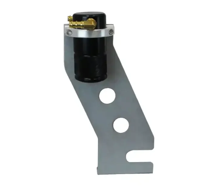 Moroso 87-93 Ford Mustang Air/Oil Separator Catch Can – Small Body – Billet Aluminum – Black Finish 85661