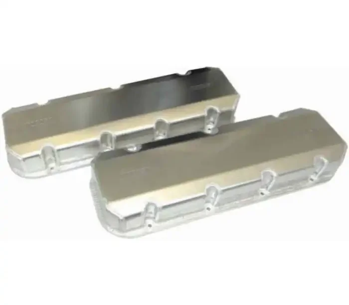 Moroso Chevrolet Big Block Valve Cover w/Billet Rail – 3in – Exhaust & Intake Pockets – Aluminum 68457