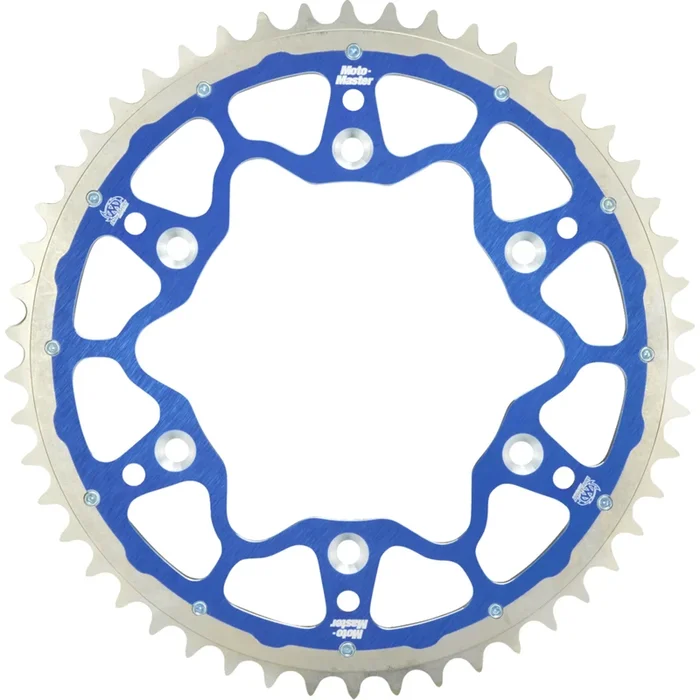 MOTO-MASTER 1211-2363 620123452 Fusion Series Dual Ring Rear Sprocket 52 tooth – blue