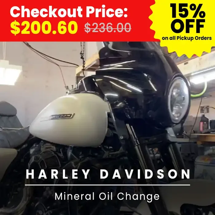 Motorcycle Harley Davidson Mineral Oil Change Service