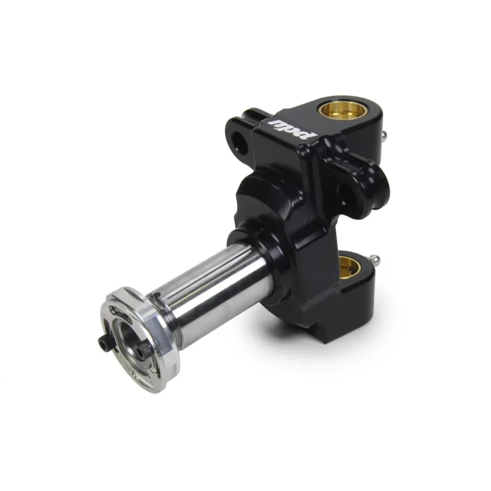 MPD Spindle – 10 Degree Steel Snout – Steel Locknut Included – 2 Ear – Aluminum/Steel – Black/Natural – Midget