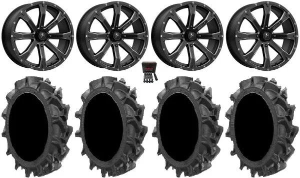 MSA Bounty 18″ Wheels Black 34″ MotoHavok Tires Polaris RZR XP 1000 / PRO XP / Ranger XP 900/1000