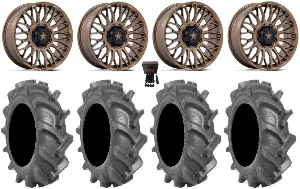 MSA Clubber 20″ Wheels Bronze 38″ BKT AT 171 Tires CFMoto UForce U10 Pro / U10 XL Pro / ZForce Z10 / Z10-4