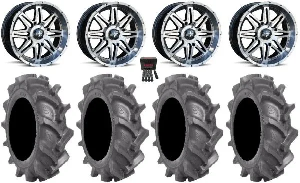 MSA DT Vibe 14″ ATV Wheels 28″ BKT AT 171 Tires Polaris Sportsman / RZR / Ranger