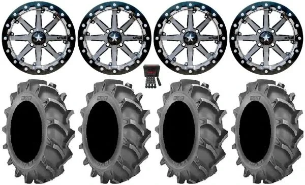 MSA Lok 14″ UTV Wheels 28″ BKT AT 171 Tires Polaris RZR XP 1000 / PRO XP / Ranger XP 900/1000