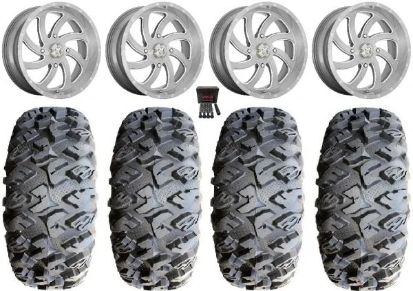 MSA Titanium Switch 20″ UTV Wheels 33″ MotoClaw Tires Polaris RZR XP 1000 / PRO XP / Ranger XP 900/1000