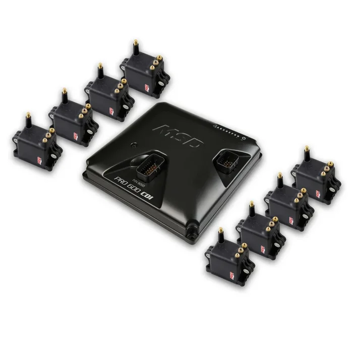 MSD Pro 600 CDI Ignition Control Module – 8 Channel – Coils/Harness – Black – Holley EFI System