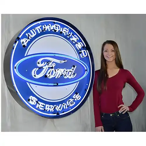 Neonetics Authorized Ford Service 36″ Neon Sign in Metal Can – 9FRDBK
