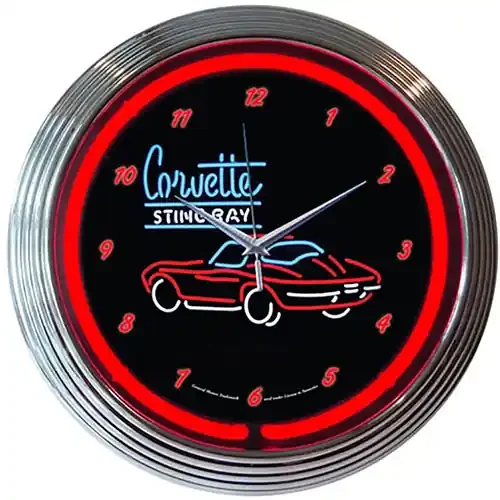 Neonetics GM Corvette SR Neon Clock – 8CORV2