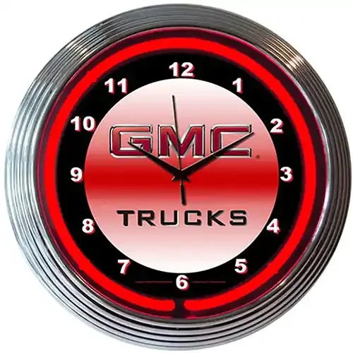 Neonetics GMC Trucks Neon Clock (Chevy)