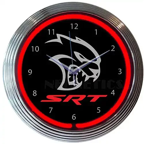Neonetics Hellcat SRT Neon Clock – 8HELLC