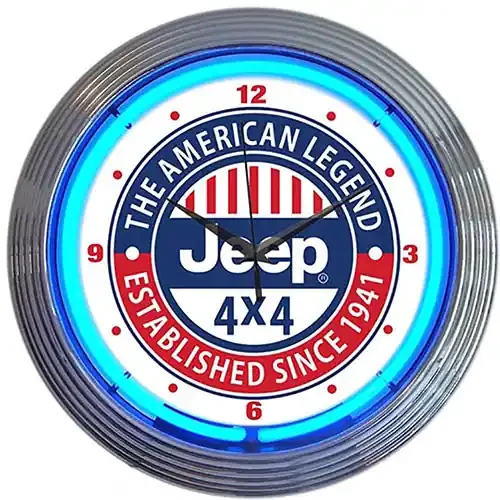 Neonetics Jeep The American Legend Neon Clock – 8JEEPX